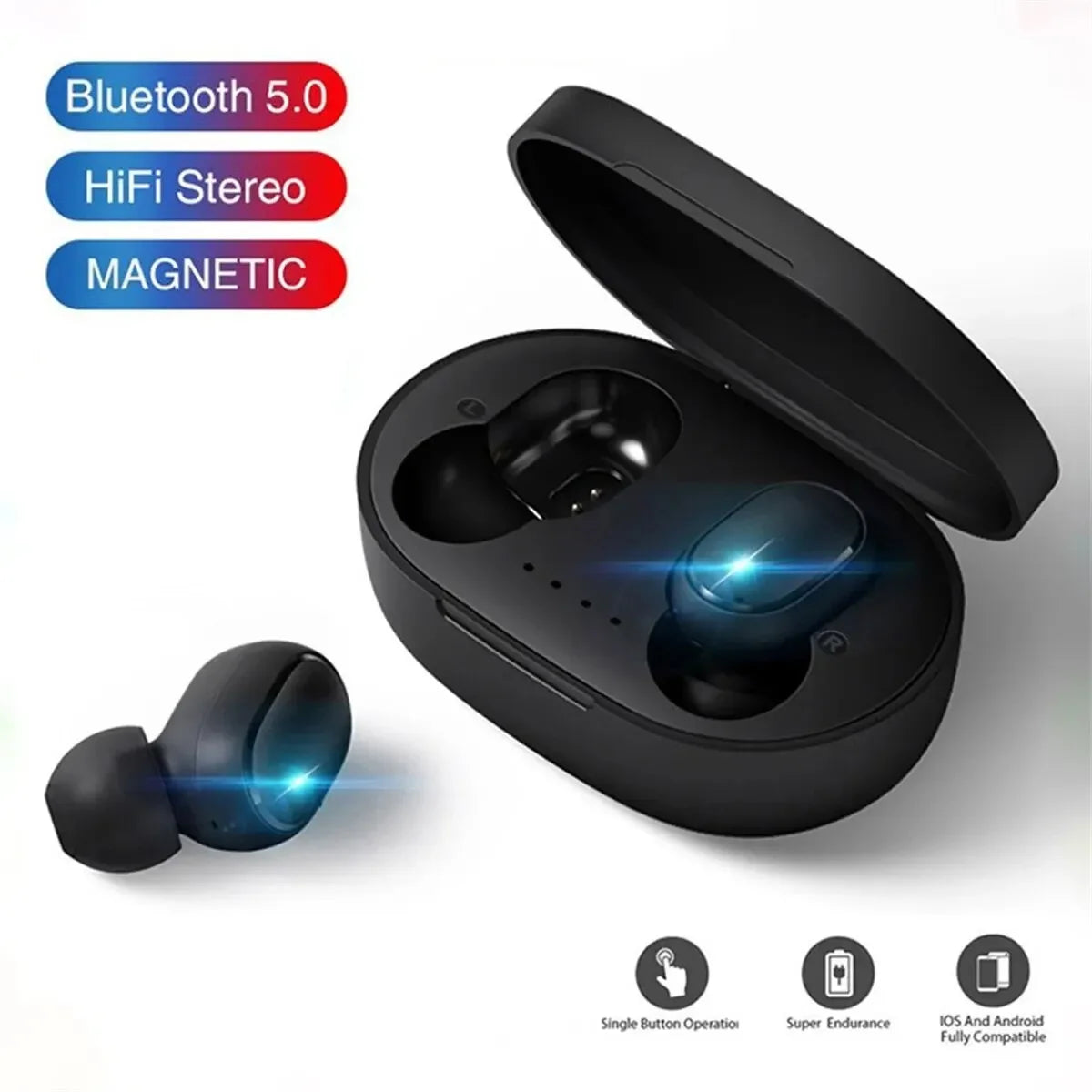 for Huawei Xiaomi Redmi TWS A6S Wireless Bluetooth Headset Earbuds Noice Cancelling Earphone Bluetooth Headphones with Mic