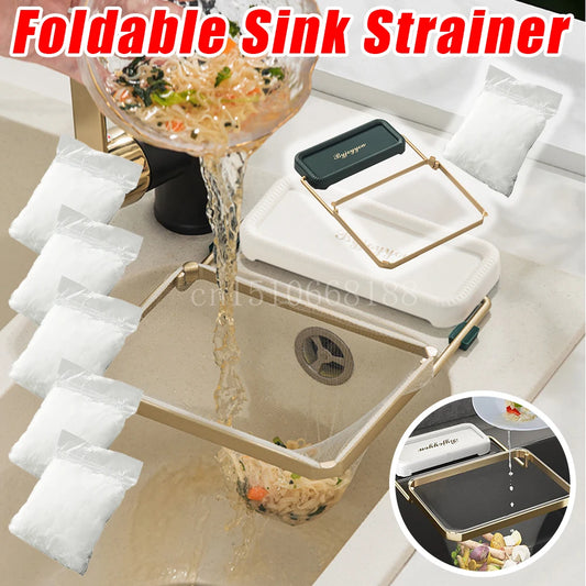 Kitchen Sink Filter Rack Anti-Clogging Disposable Garbage Mesh Bag