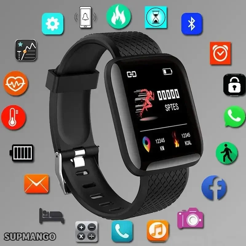 Multifunction Smart Watch For Men Women Kids Message Remind Music Control Sport Step Calories D13 Smartwatch Alarm Clock 116Plus